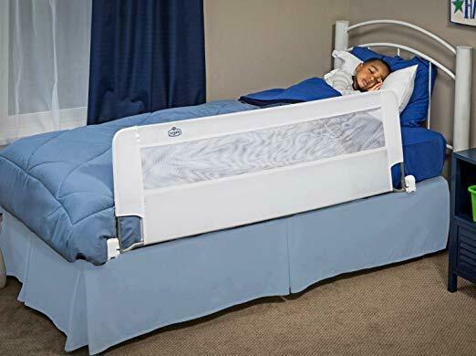 Regalo Swing Down 54-inch Extra Long Bed Rail Guard, With Reinforced Anchor Safe