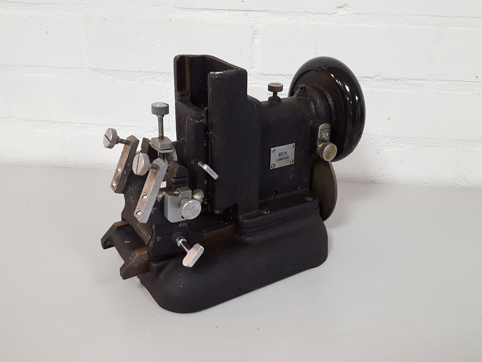 Beck London Vintage Rotary Microtome Lab Histology Tissue Processing